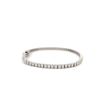 4.01 Round Brilliant Diamond Tennis Bracelet in 14k