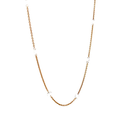 2.01 Rose Diamond By The Yard Necklace in 18k