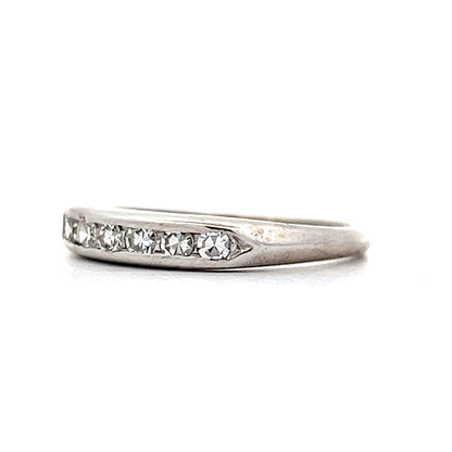 .35 Vintage Single Cut Diamond Band in 18k