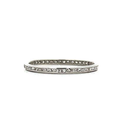 .48 Antique Art Deco Diamond Eternity Band in 18k