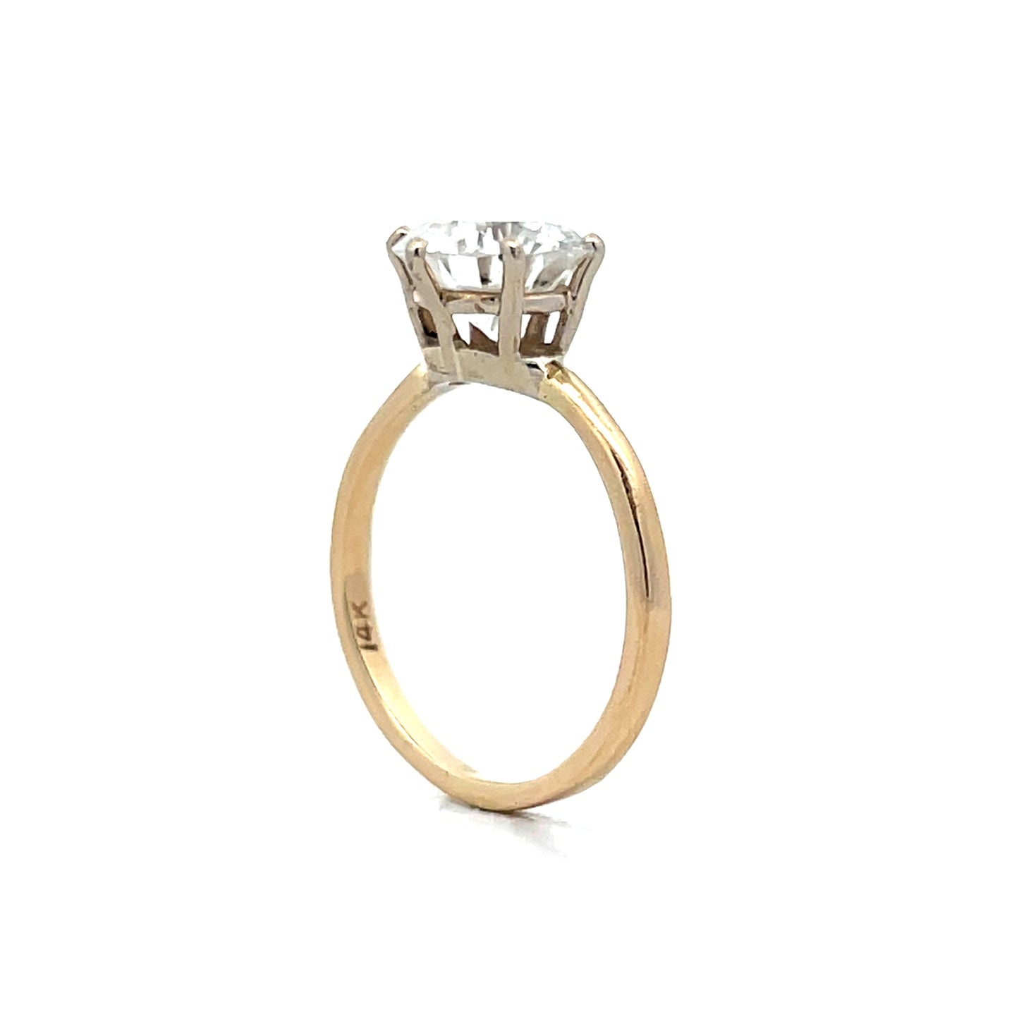 2.22 Solitaire Diamond Engagement Ring in 14k