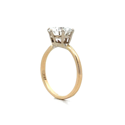 2.22 Solitaire Diamond Engagement Ring in 14k