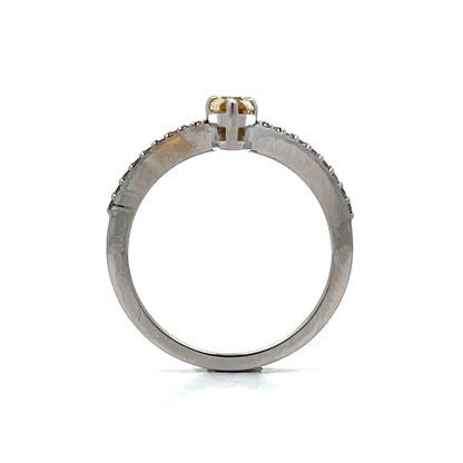 1.33 Mixed Diamond Cocktail Ring in 18k White Gold