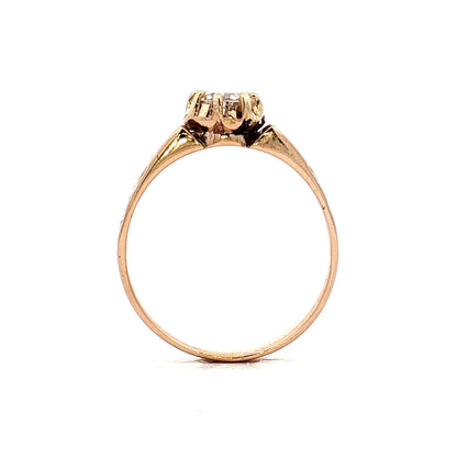 .65 Victorian Diamond Engagement Ring in 14k Rose Gold