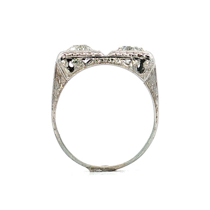 .95 Antique European Diamond Cocktail Ring 18k