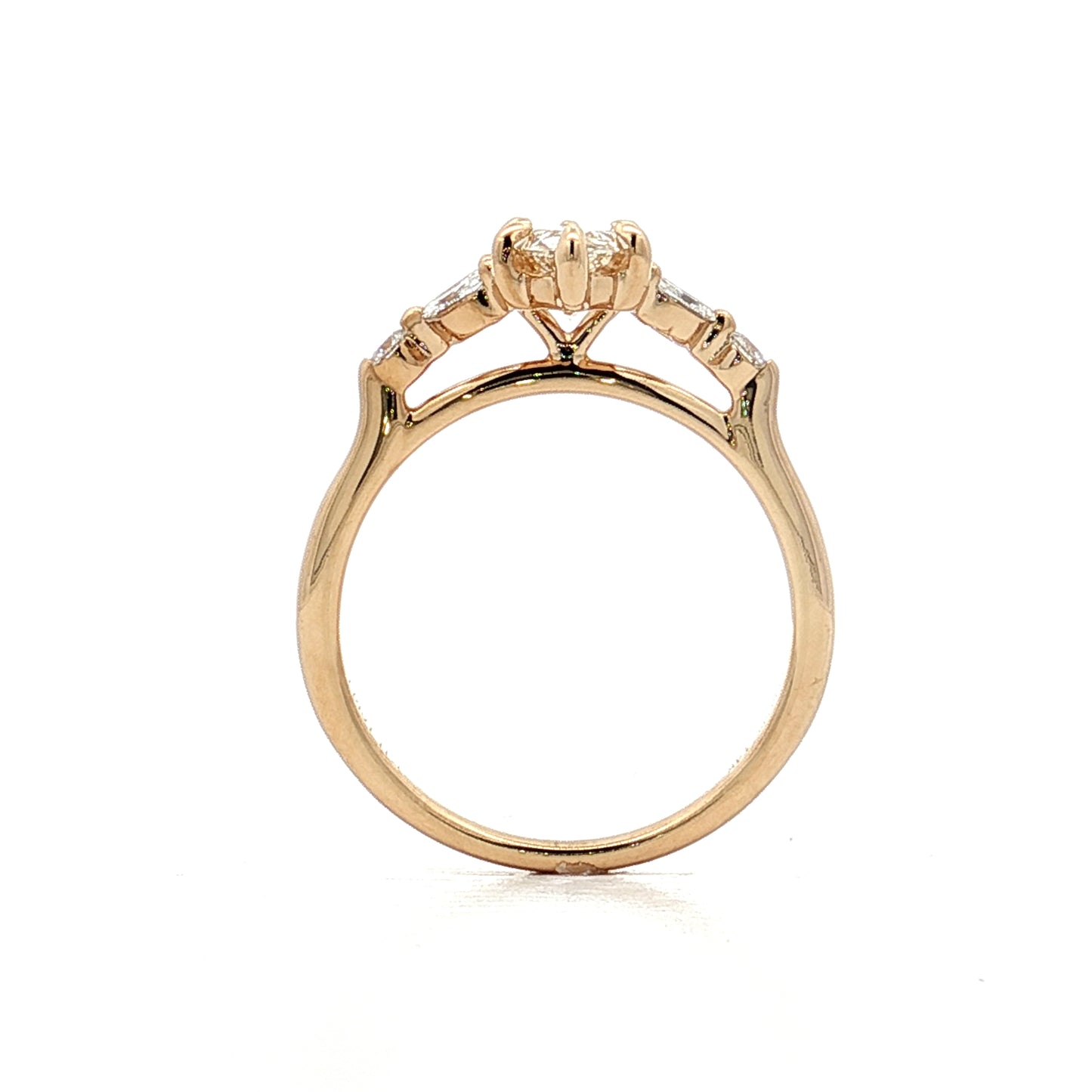 1.20 Marquise Diamond Engagement Ring in 14k Yellow Gold