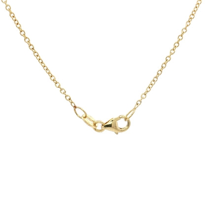 15.00 Cabochon Gold Bearing Quartz Pendant Necklace 14k