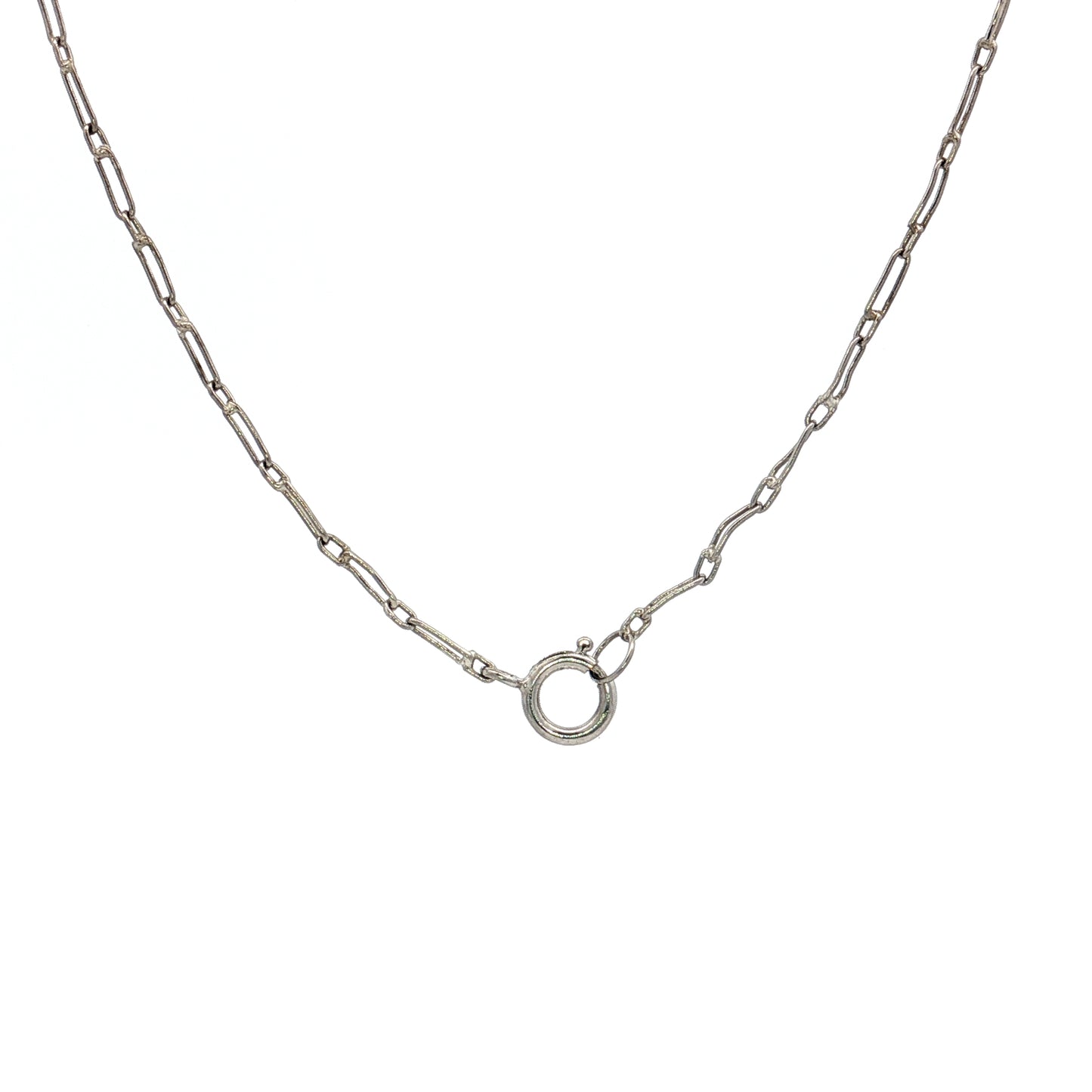 .46 Antique Edwardian Diamond Pendant Necklace Platinum