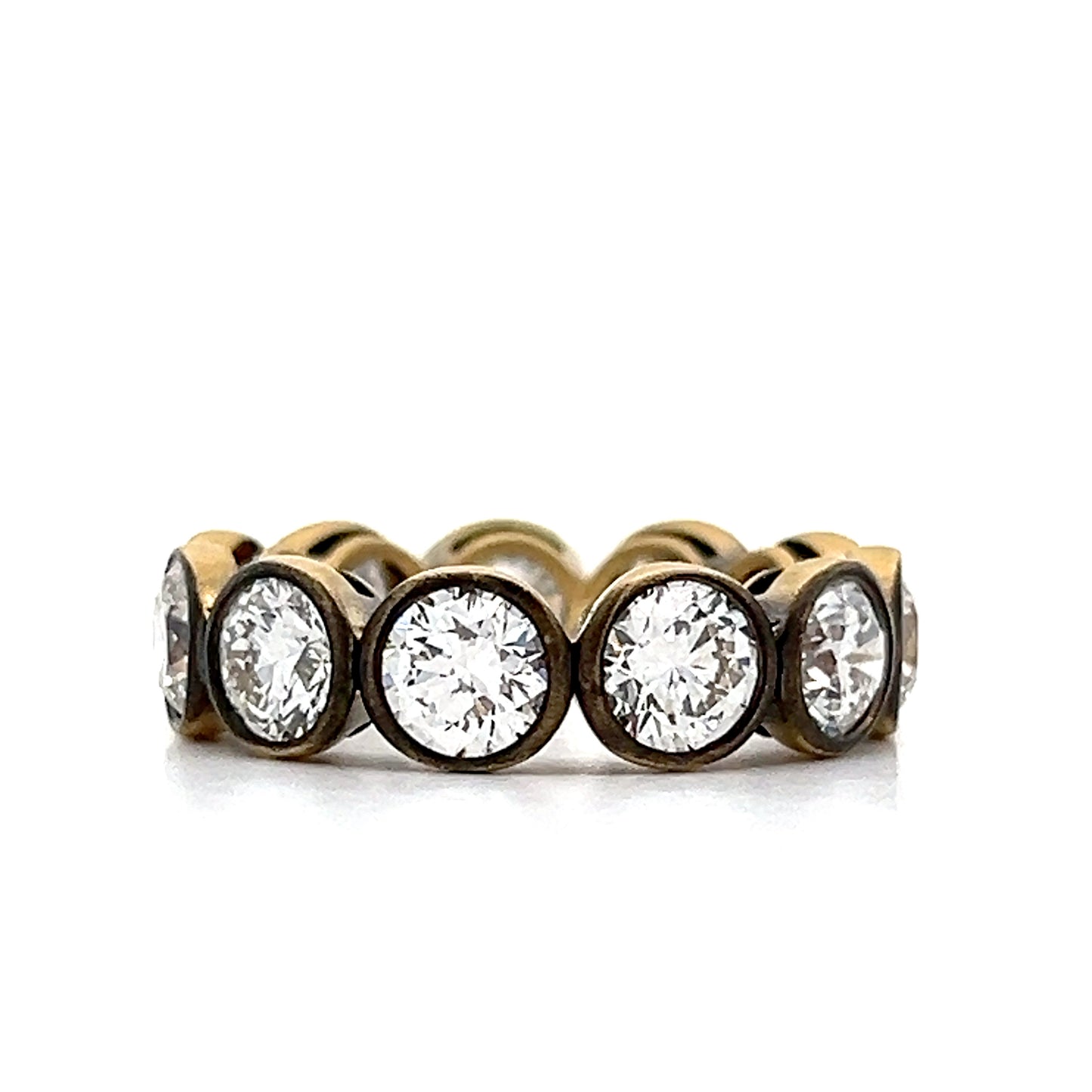 5.62 Bezel Diamond Black Rhodium Eternity Band