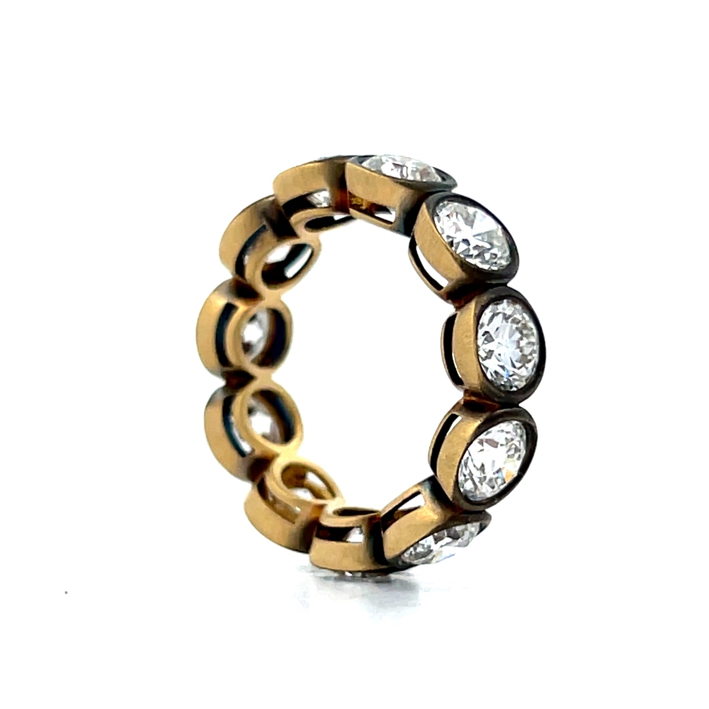 5.62 Bezel Diamond Black Rhodium Eternity Band