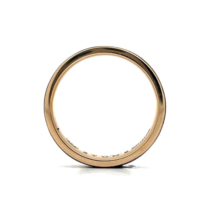 Mens Sandblast Tantalum Wedding Band in 14k