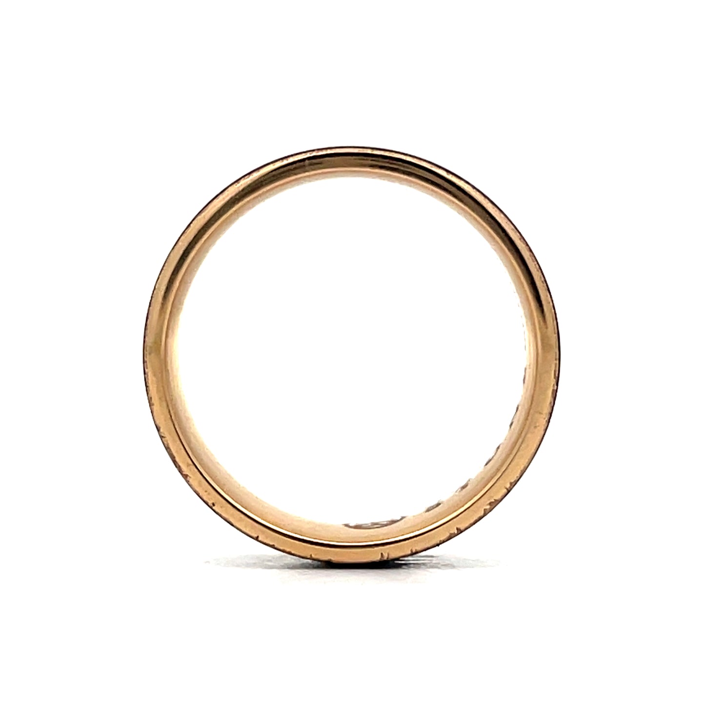 Mens Tantalum Wedding Band in 14k Yellow Gold