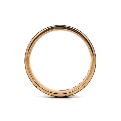 Mens Tantalum Wedding Band in 14k Yellow Gold