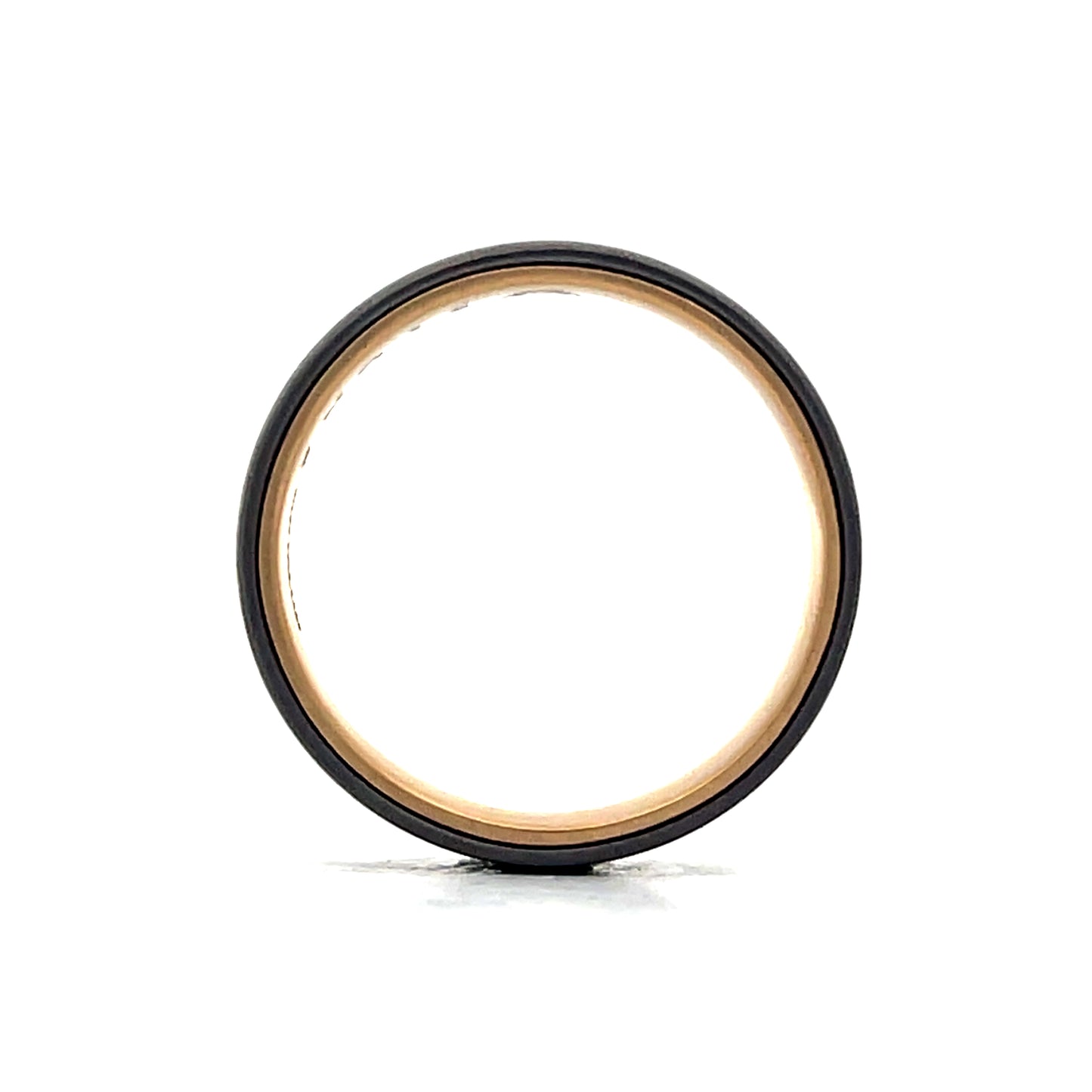 Mens Ice Finish Tantalum Wedding Band in 14k