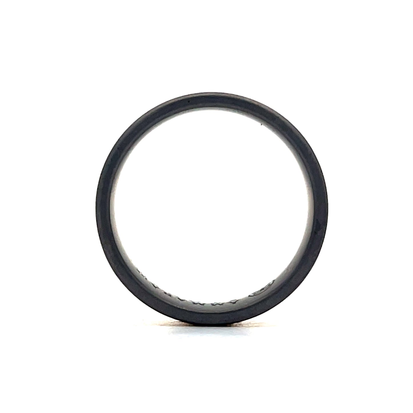 Mens Brushed Tantalum Wedding Band in 14k