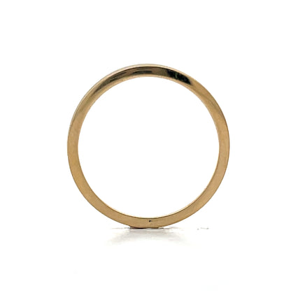 Unisex Asymmetrical Signet Ring in 14k Yellow Gold