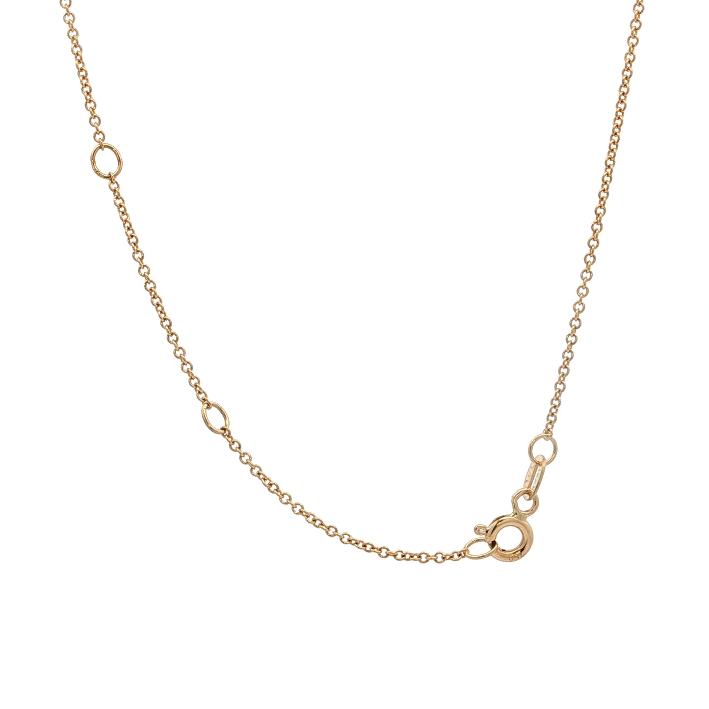 1.01 Oval Diamond Bezel Pendant Necklace 18k