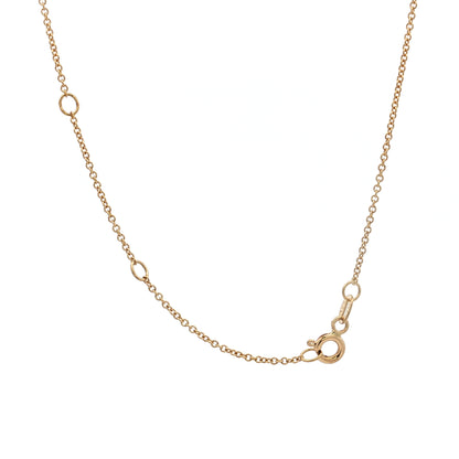 1.01 Oval Diamond Bezel Pendant Necklace 18k