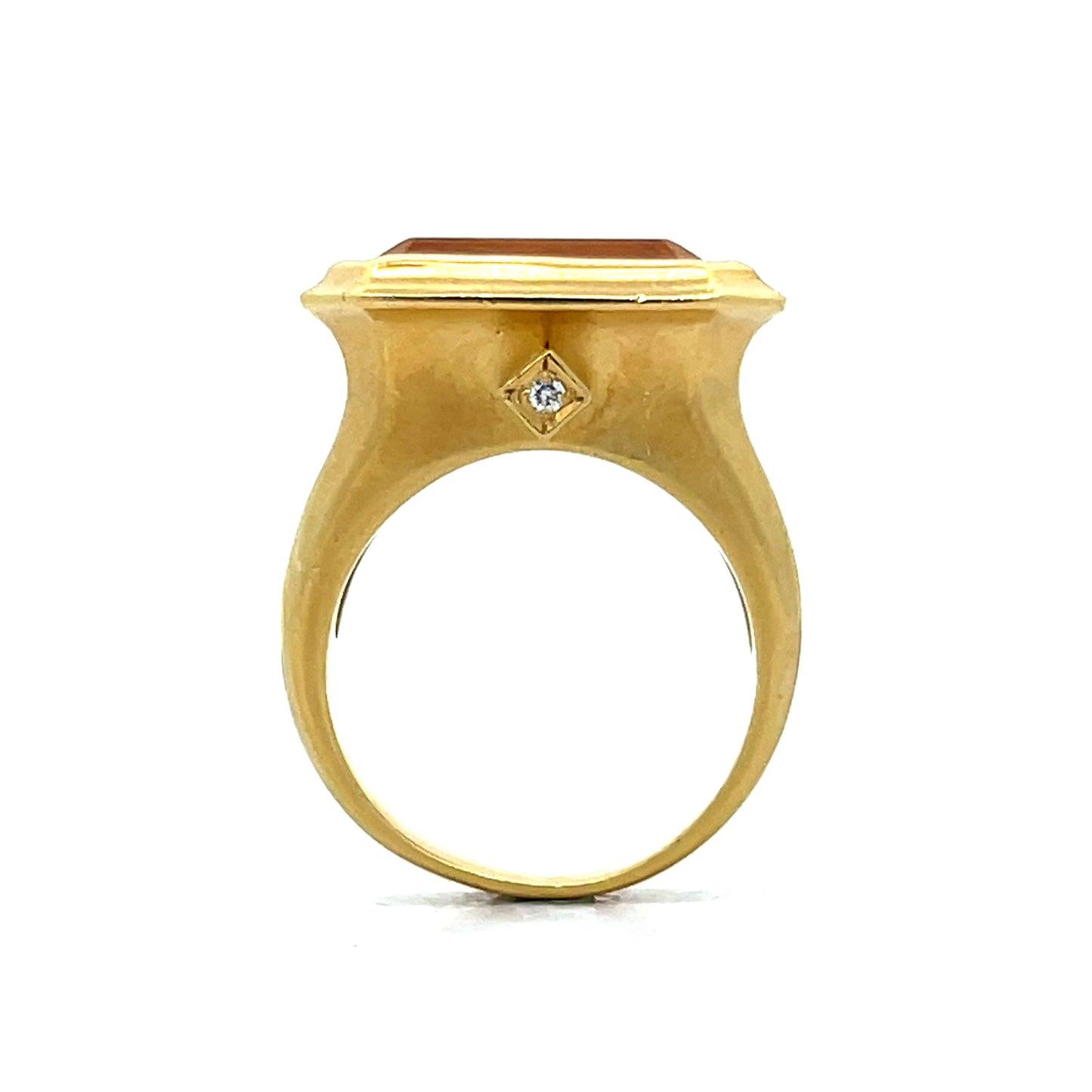 10.44 Citrine Statement Ring in 18k Yellow Gold