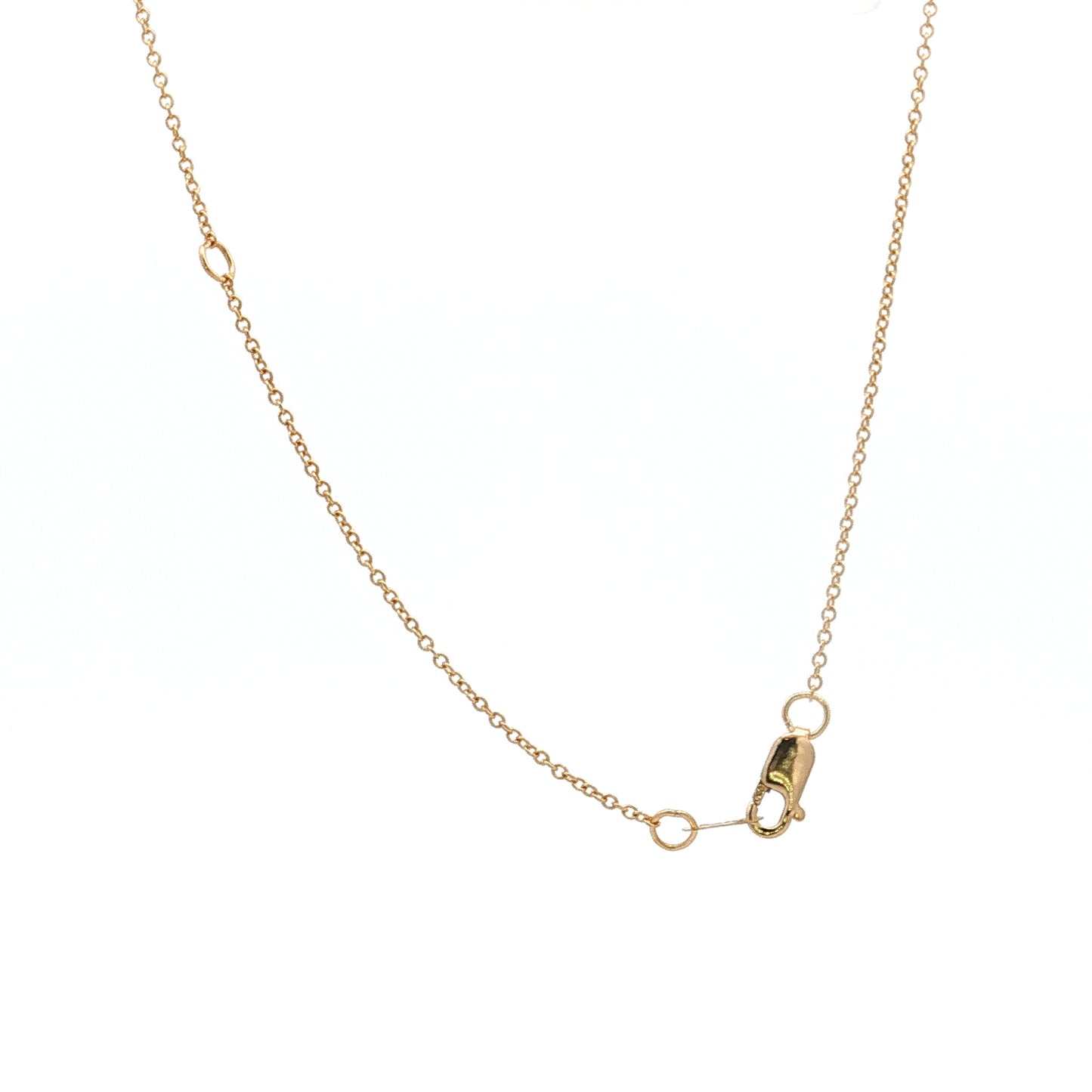 .83 Diamond Cross Pendant Necklace Two-Tone 18k