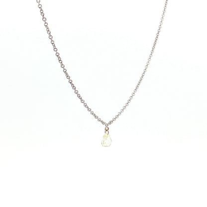 .25 Pear Cut Diamond Pendant Necklace 18k