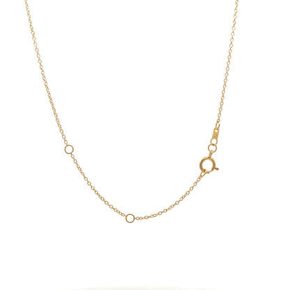 .43 Diamond Heart Shaped Pendant in 18k Yellow Gold