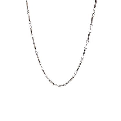 Antique Art Deco Chain Necklace in 14k White Gold
