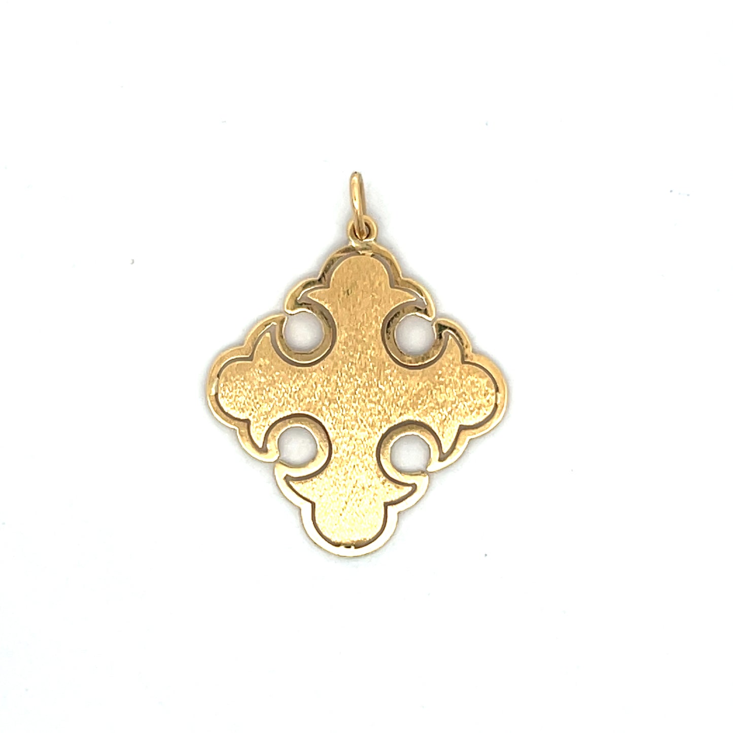 Vintage Maltese Cross Pendant in 18k Yellow Gold