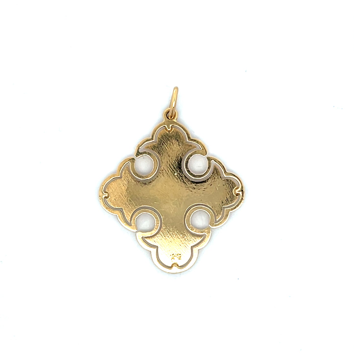Vintage Maltese Cross Pendant in 18k Yellow Gold