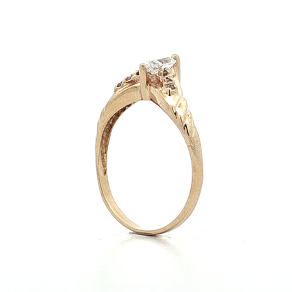 .40 Marquise Diamond Contour Engagement Ring 10k