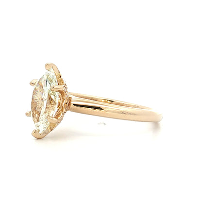 1.51 Marquise Diamond Solitaire Engagement Ring 14k