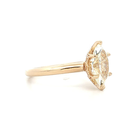 1.51 Marquise Diamond Solitaire Engagement Ring 14k