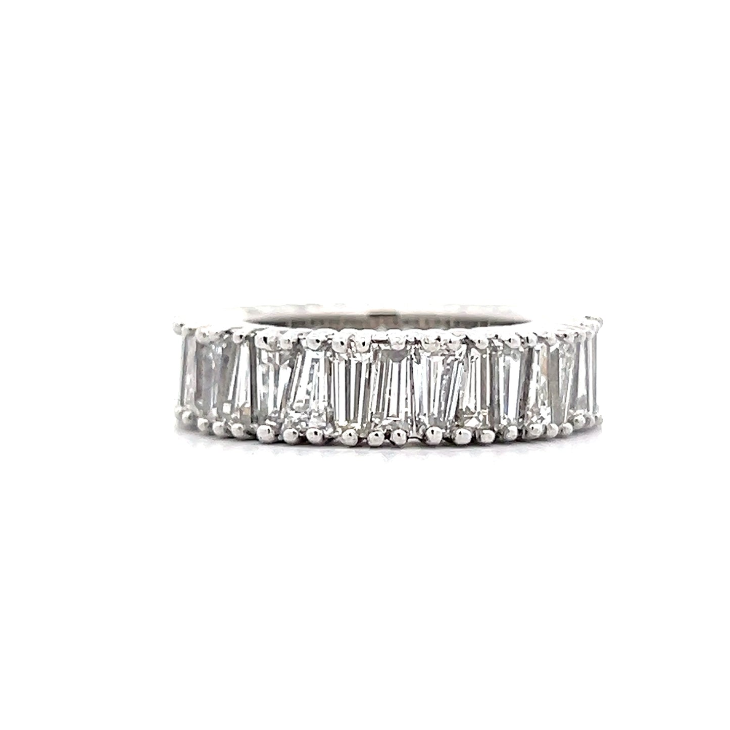 7.68 Baguette Diamond Eternity Ring Platinum