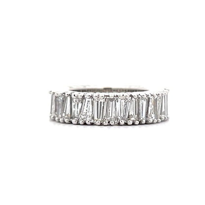 7.68 Baguette Diamond Eternity Ring Platinum