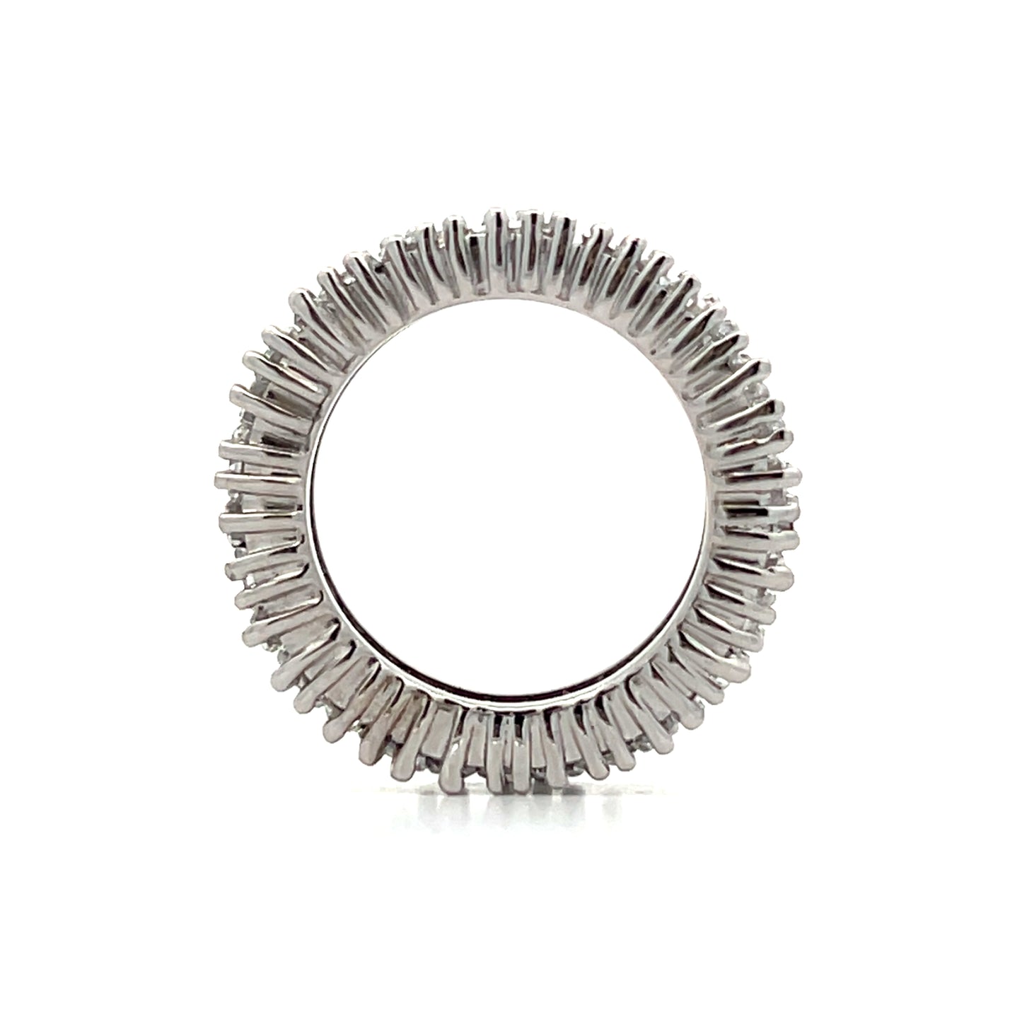7.68 Baguette Diamond Eternity Ring Platinum