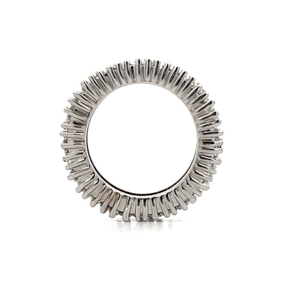 7.68 Baguette Diamond Eternity Ring Platinum