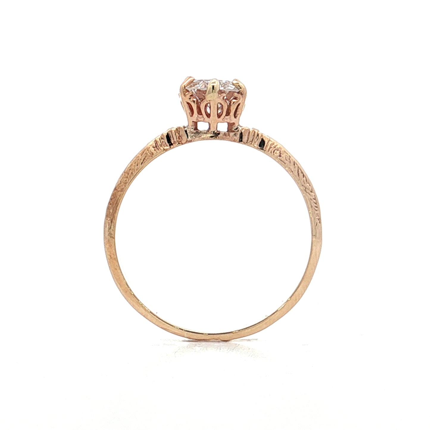 .70 Antique Victorian Euro Diamond Engagement Ring