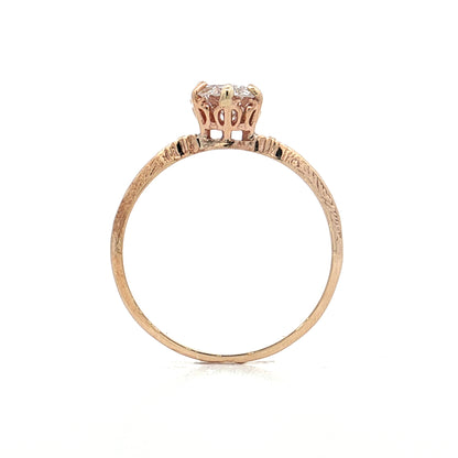 .70 Antique Victorian Euro Diamond Engagement Ring