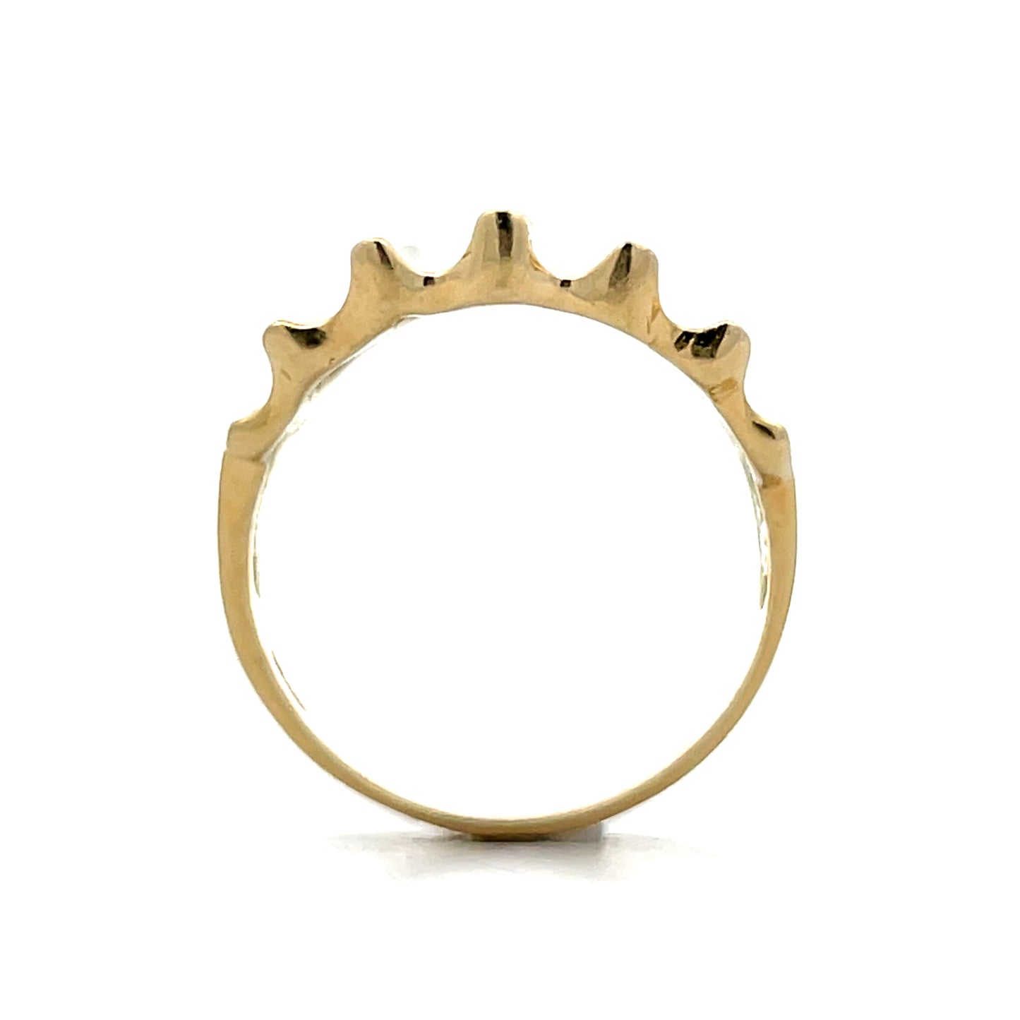Ridged Statement Cocktail Ring in 14k Yellow Gold