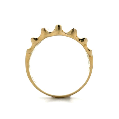 Ridged Statement Cocktail Ring in 14k Yellow Gold