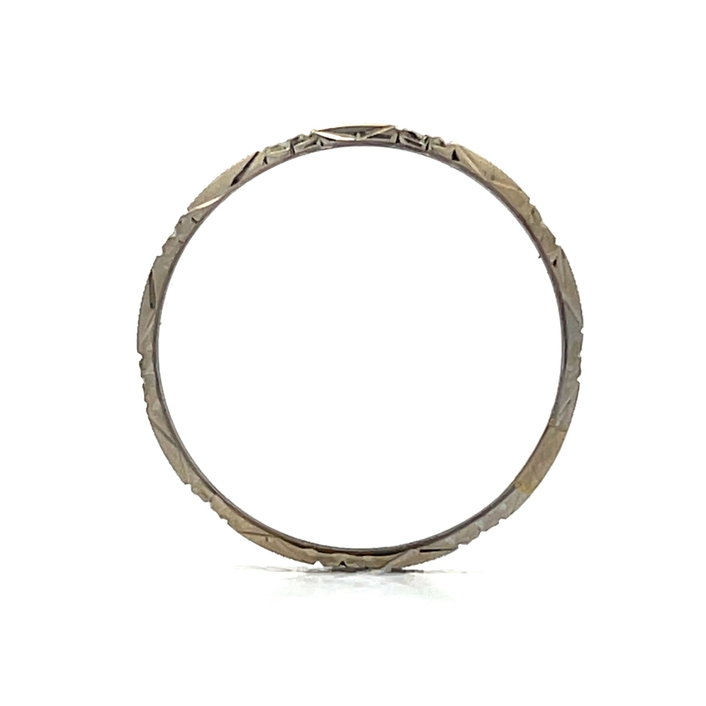 Vintage Belais Brothers Orange Blossom Band in 18k