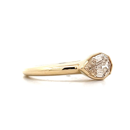 1.10 Cognac Diamond Engagement Ring in 14k