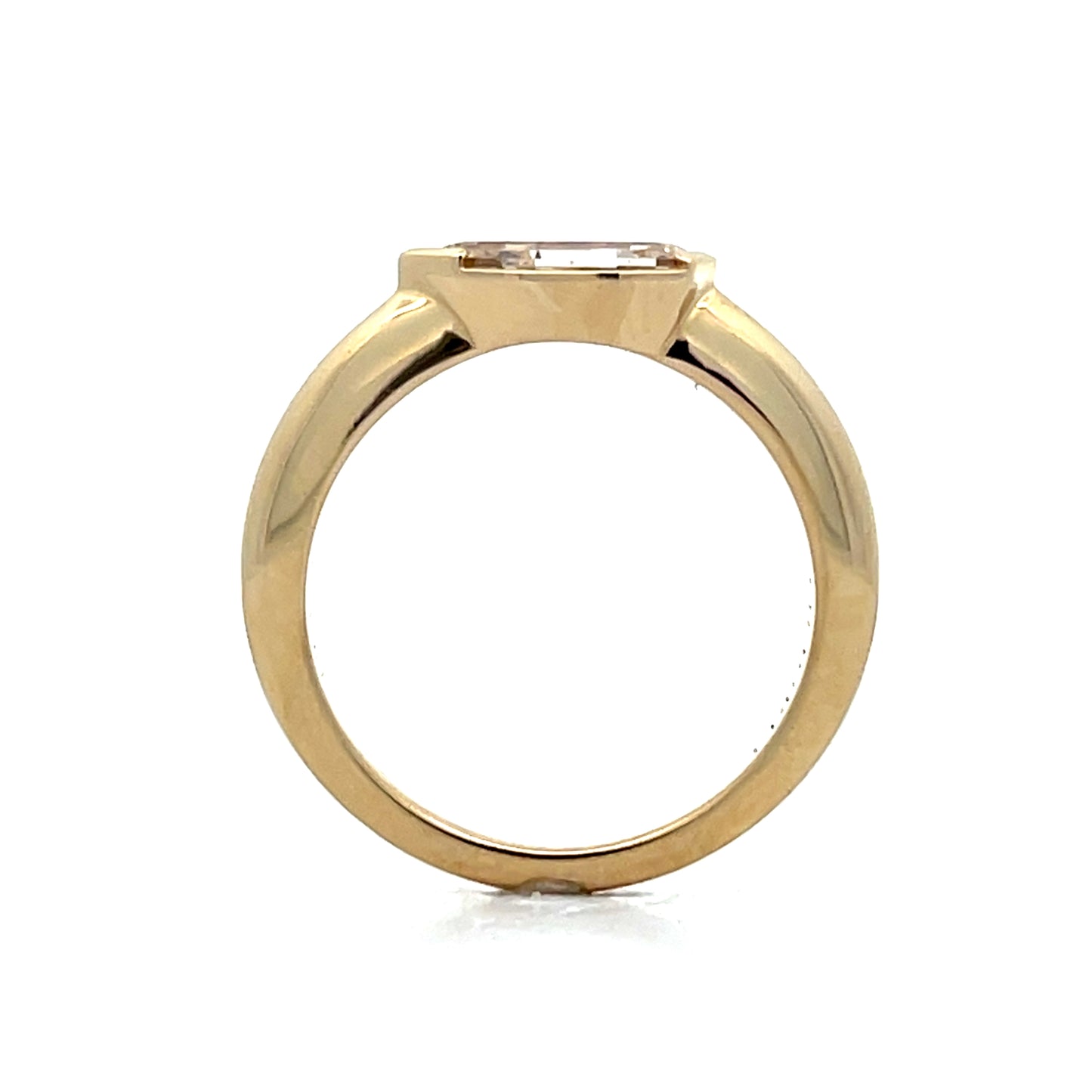 1.10 Cognac Diamond Engagement Ring in 14k