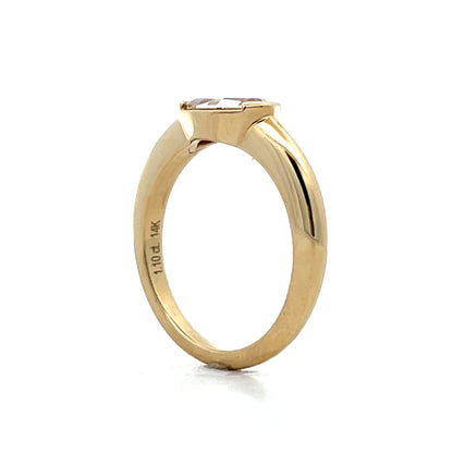 1.10 Cognac Diamond Engagement Ring in 14k
