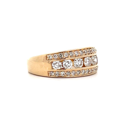 .79 Diamond Cocktail Band in 14k Yellow Gold