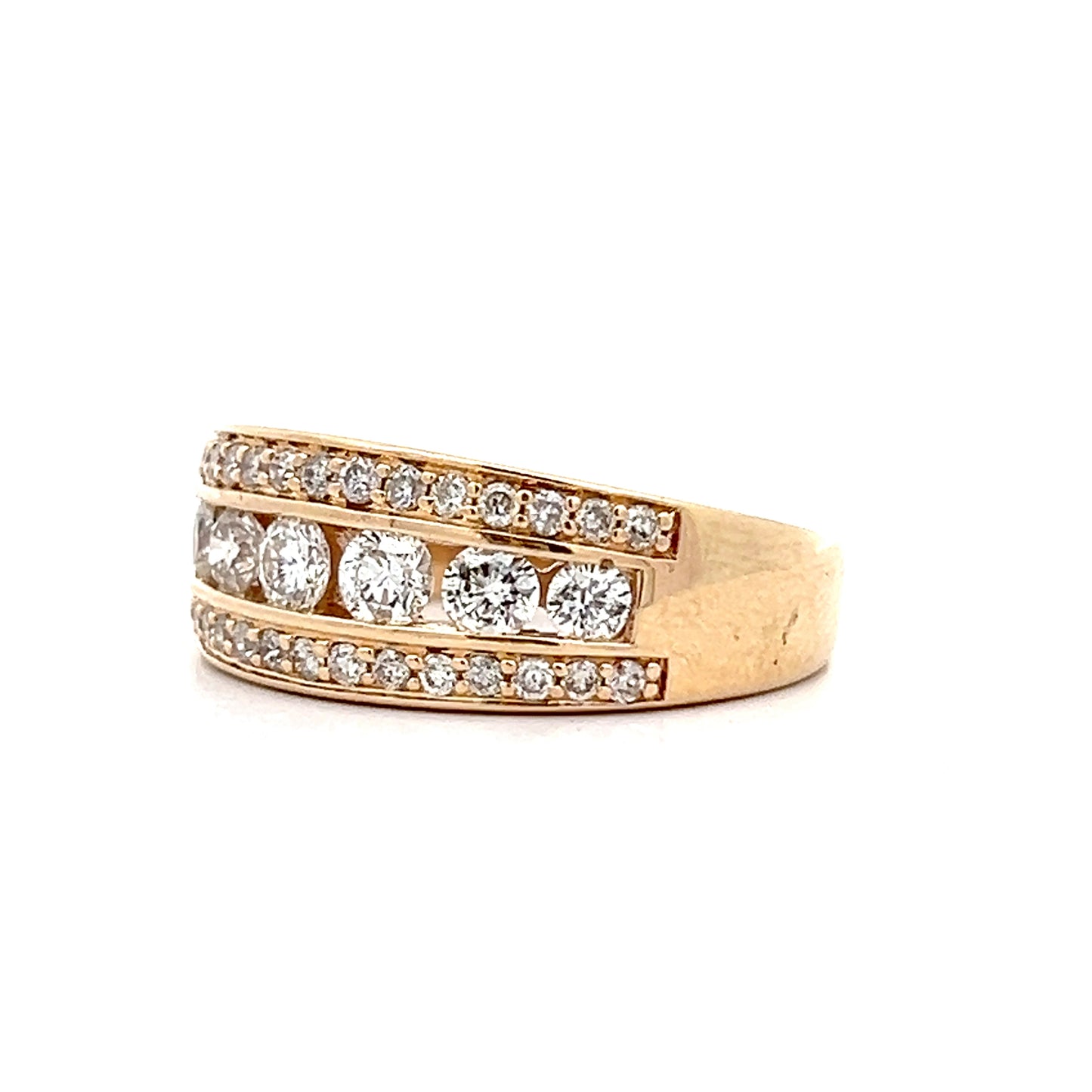 .79 Diamond Cocktail Band in 14k Yellow Gold