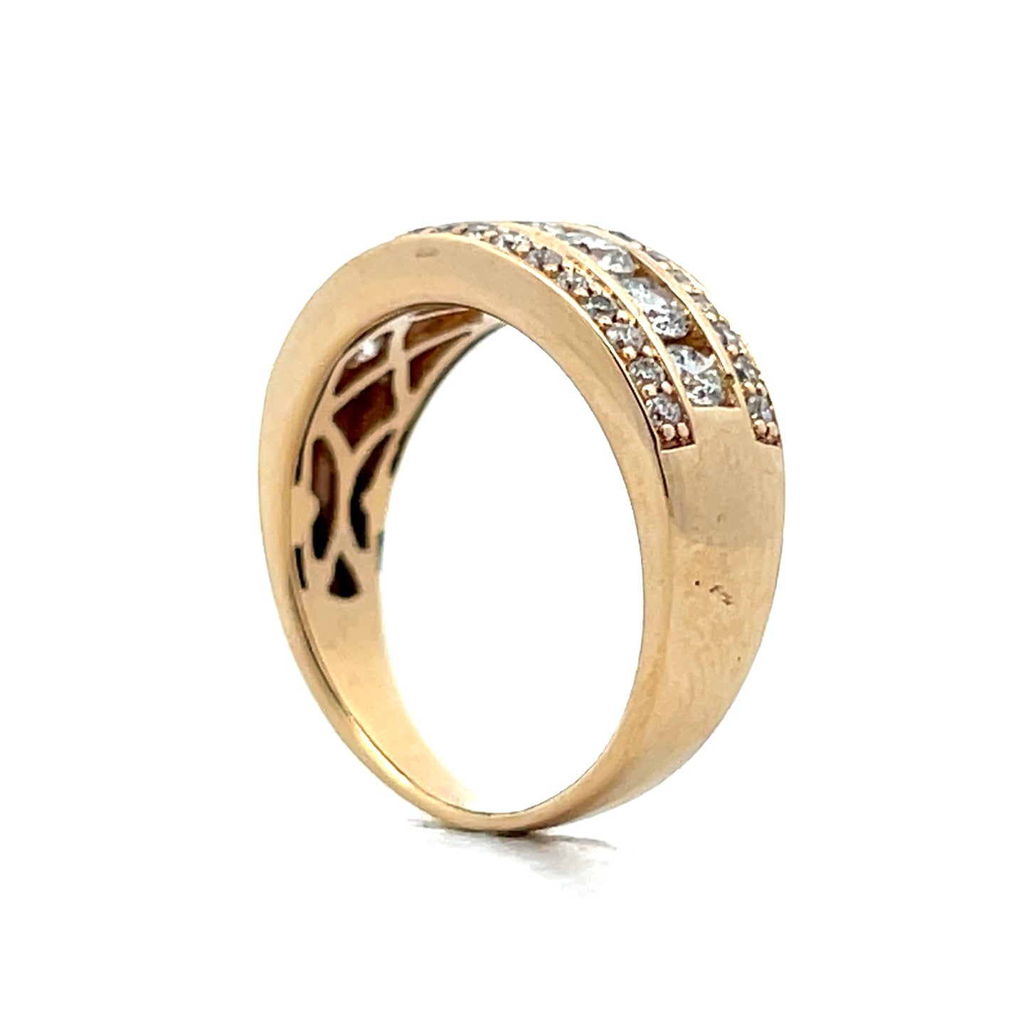 .79 Diamond Cocktail Band in 14k Yellow Gold