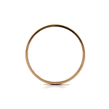 Vintage Mid-Century Euro Style Band in 14k