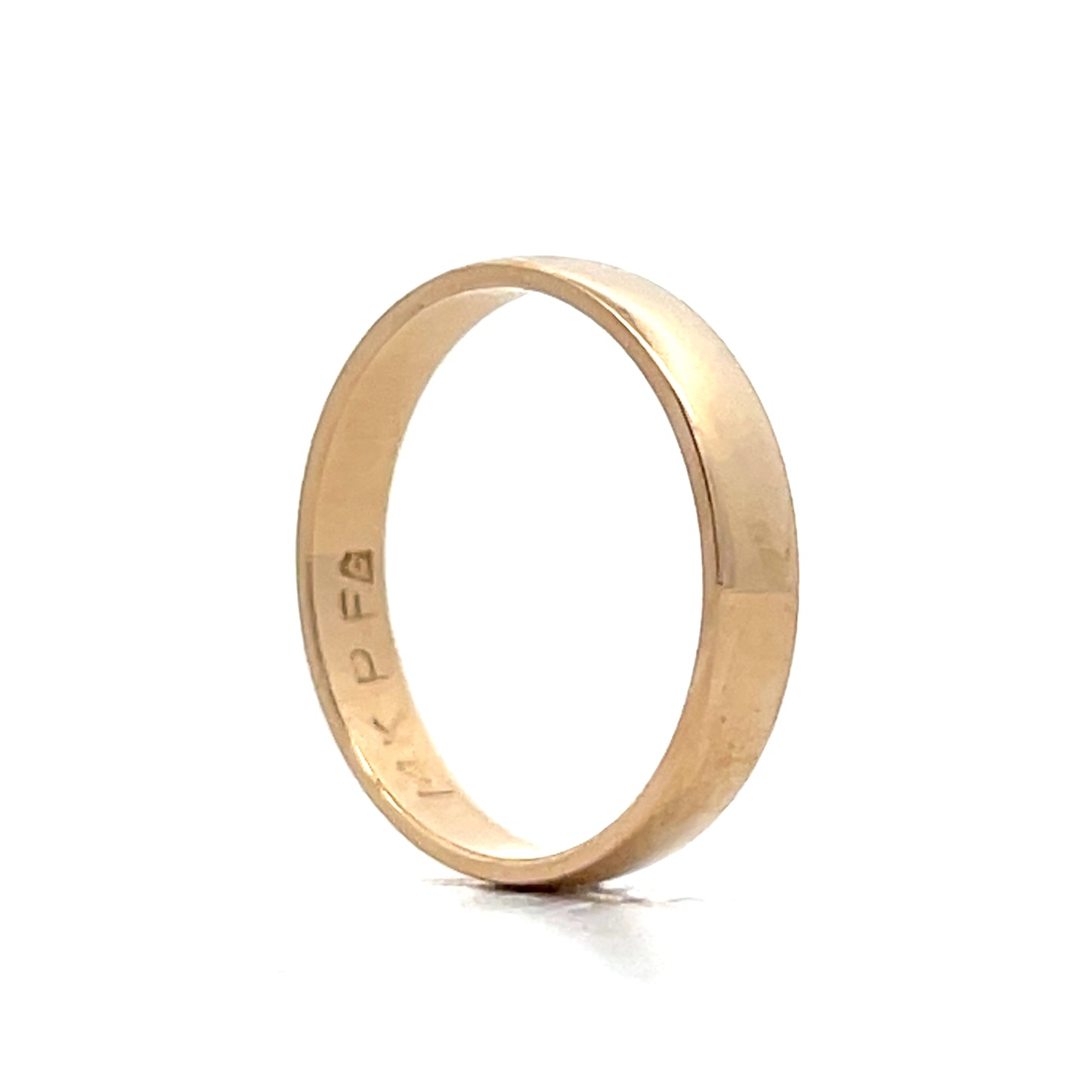 Vintage Mid-Century Euro Style Band in 14k