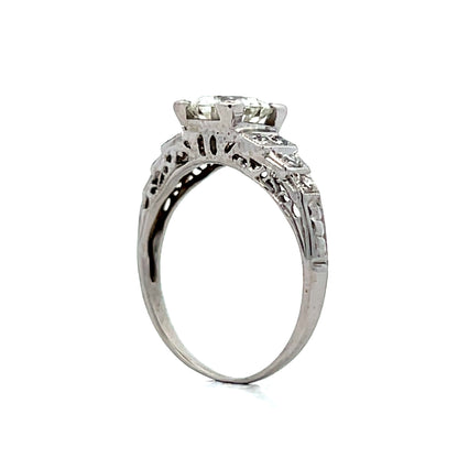 .97 Vintage Art Deco Diamond Engagement Ring in 14k